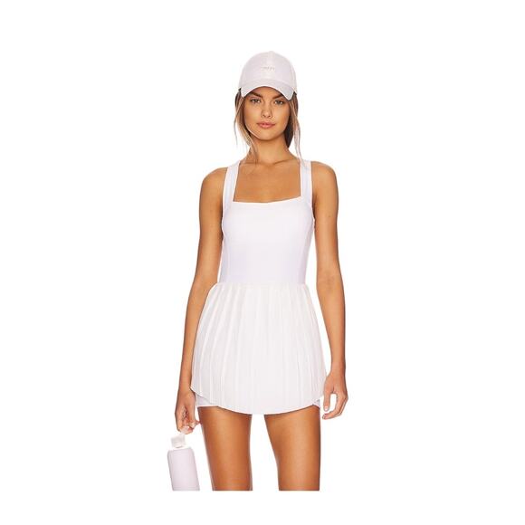 Varley Dresses & Skirts - Varley x Revolve Carina White Tennis Racerback Dress XL